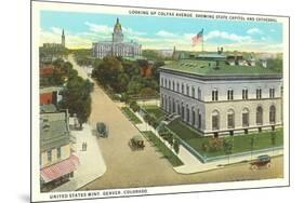 Colfax Avenue, State Capitol, Denver, Colorado-null-Mounted Premium Giclee Print