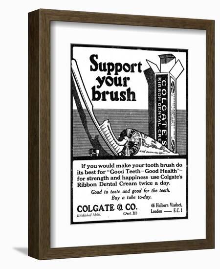 Colgate Dental Cream, Adv-null-Framed Photographic Print