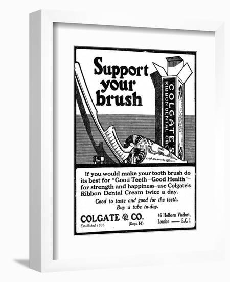 Colgate Dental Cream, Adv-null-Framed Photographic Print