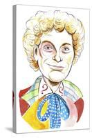 Colin Baker as Doctor Who in BBC television series of same name-Neale Osborne-Stretched Canvas