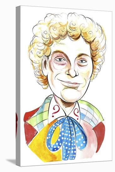 Colin Baker as Doctor Who in BBC television series of same name-Neale Osborne-Stretched Canvas