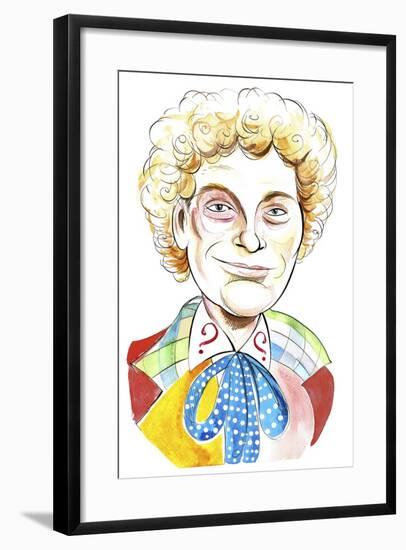 Colin Baker as Doctor Who in BBC television series of same name-Neale Osborne-Framed Giclee Print