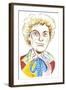 Colin Baker as Doctor Who in BBC television series of same name-Neale Osborne-Framed Giclee Print