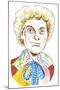 Colin Baker as Doctor Who in BBC television series of same name-Neale Osborne-Mounted Giclee Print