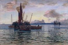 The Herring Market at Sea (On Loch Fyne, Argyll), 1884 (Oil on Canvas)-Colin Hunter-Giclee Print