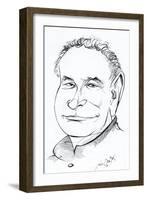 Colin Matthews - caricature of the English composer-Neale Osborne-Framed Giclee Print