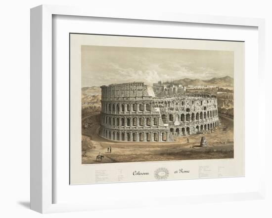 Coliseum at Rome-null-Framed Giclee Print