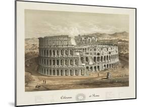 Coliseum at Rome-null-Mounted Giclee Print