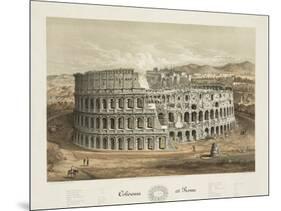 Coliseum at Rome-null-Mounted Giclee Print