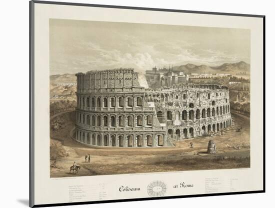 Coliseum at Rome-null-Mounted Giclee Print