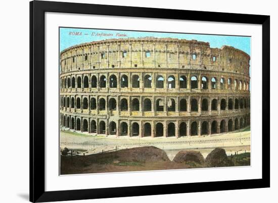 Coliseum, Rome, Italy-null-Framed Premium Giclee Print