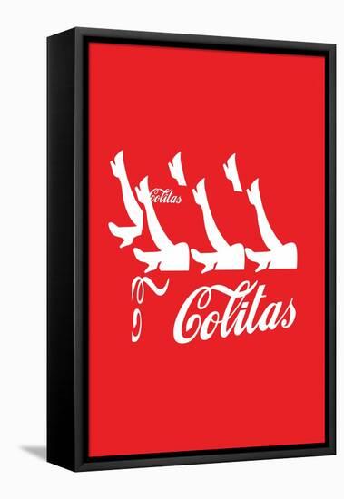 Colitas Red Annimo-null-Framed Stretched Canvas