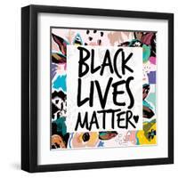 Collage BLM 4-Victoria Brown-Framed Art Print