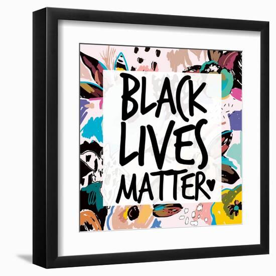 Collage BLM 4-Victoria Brown-Framed Art Print