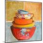 Collage Bowls I-Patricia Pinto-Mounted Premium Giclee Print