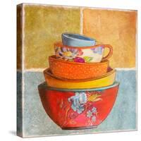 Collage Bowls I-Patricia Pinto-Stretched Canvas