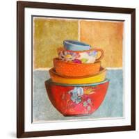 Collage Bowls I-Patricia Pinto-Framed Art Print