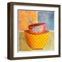 Collage Bowls II-Patricia Pinto-Framed Art Print