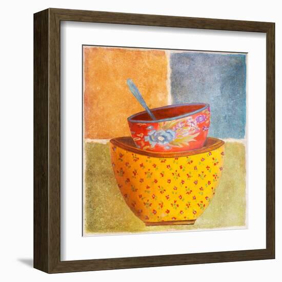 Collage Bowls II-Patricia Pinto-Framed Art Print