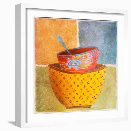 Collage Bowls II-Patricia Pinto-Framed Art Print