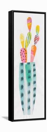Collage Cactus I-Melissa Averinos-Framed Stretched Canvas