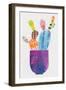 Collage Cactus III-Melissa Averinos-Framed Art Print