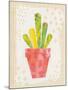 Collage Cactus VI on Graph Paper-Melissa Averinos-Mounted Art Print