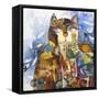 Collage Cat-Oxana Zaika-Framed Stretched Canvas