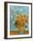 Collage Design with Painting Elements - Sunflowers & Almond Branches in Bloom-Elements of Vincent Van Gogh-Framed Art Print