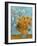 Collage Design with Painting Elements - Sunflowers & Almond Branches in Bloom-Elements of Vincent Van Gogh-Framed Art Print