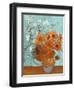 Collage Design with Painting Elements - Sunflowers & Almond Branches in Bloom-Elements of Vincent Van Gogh-Framed Art Print