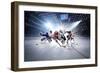 Collage from Hockey Players in Action-Eugene Onischenko-Framed Photographic Print