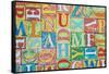 Collage Made of Colorful Alphabet Letters-Tuja66-Framed Stretched Canvas