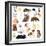 Collage of Different Pets Isolated on White-Yastremska-Framed Photographic Print