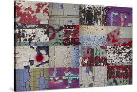 Collage of Door and Wall Details from the Abandoned Roosevelt Sweater Mill-Mallorie Ostrowitz-Stretched Canvas