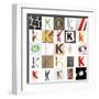Collage Of Images With Letter K-gemenacom-Framed Art Print