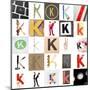 Collage Of Images With Letter K-gemenacom-Mounted Art Print