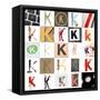 Collage Of Images With Letter K-gemenacom-Framed Stretched Canvas
