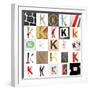 Collage Of Images With Letter K-gemenacom-Framed Art Print