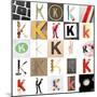 Collage Of Images With Letter K-gemenacom-Mounted Art Print