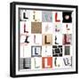 Collage Of Images With Letter L-gemenacom-Framed Premium Giclee Print