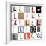 Collage Of Images With Letter L-gemenacom-Framed Premium Giclee Print