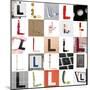 Collage Of Images With Letter L-gemenacom-Mounted Premium Giclee Print