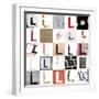 Collage Of Images With Letter L-gemenacom-Framed Art Print