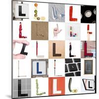 Collage Of Images With Letter L-gemenacom-Mounted Art Print