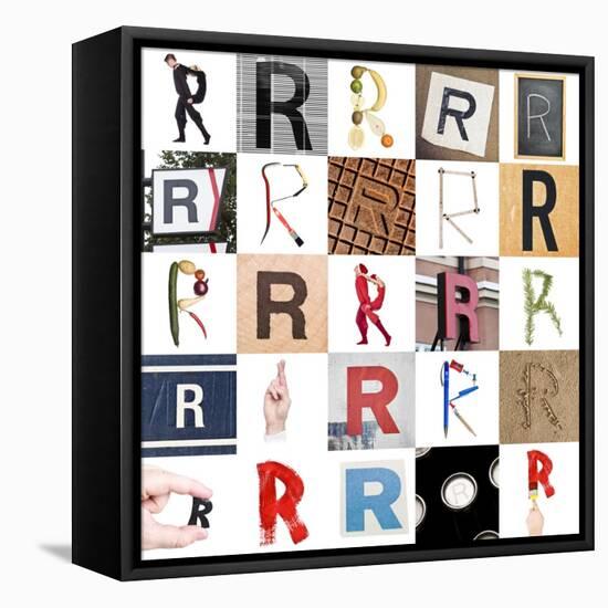 Collage Of Images With Letter R-gemenacom-Framed Stretched Canvas