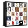 Collage Of Images With Letter R-gemenacom-Framed Stretched Canvas