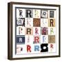 Collage Of Images With Letter R-gemenacom-Framed Art Print