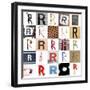 Collage Of Images With Letter R-gemenacom-Framed Art Print