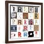 Collage Of Images With Letter R-gemenacom-Framed Art Print